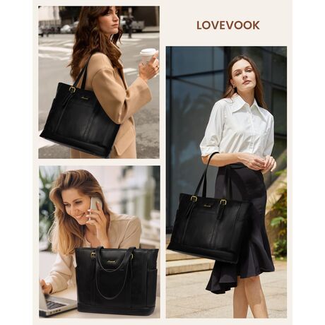 Γυναικεία τσάντα ώμου φορητού υπολογιστή Lovevook 15,6'' WB3147 black