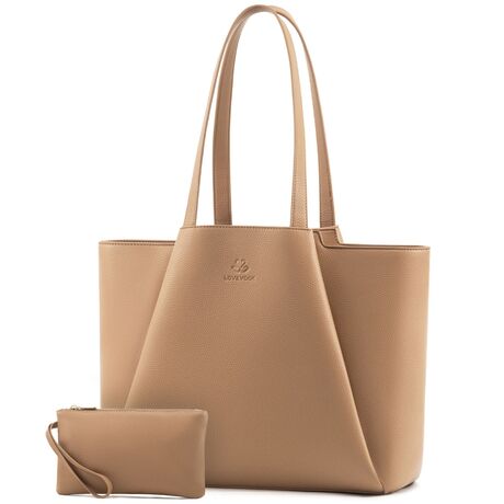 Γυναικείo σετ τσάντα ώμου/χειρός φορητού υπολογιστή Lovevook 15,6'' WB3269 Camel