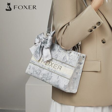 Γυναικεία Τσάντα Χειρός Foxer 9165028F ασημί