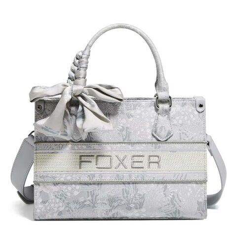 Γυναικεία Τσάντα Χειρός Foxer 9165028F ασημί