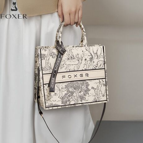 Γυναικεία Τσάντα Χειρός Foxer 9165033F black white
