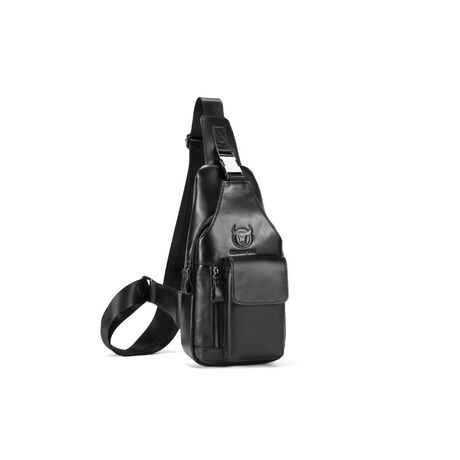 Δερμάτινη Τσάντα Στήθους Bull Captain XB 018 μαύρο