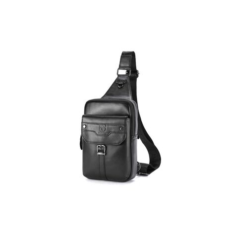 Δερμάτινο Τσαντάκι Στήθους Bull Captain XB 096 μαύρο