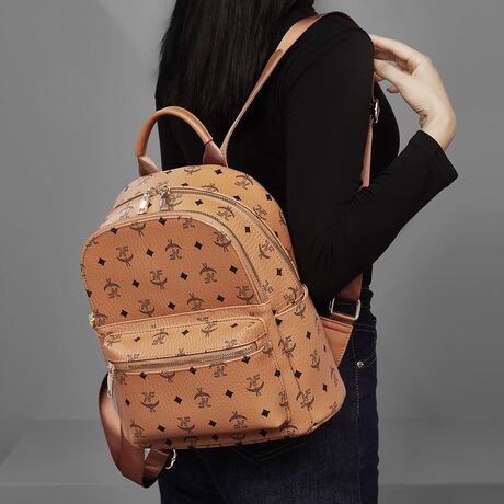 Γυναικείo Σακίδιο Πλάτης PVC Foxer 9158129F καφέ