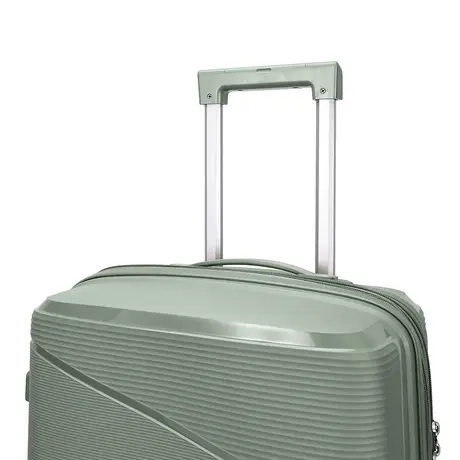 Βαλίτσα Καμπίνας Με Προέκταση AMBER (55x38x20-25cm) Λαδί AM1018