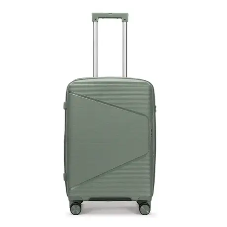 Βαλίτσα Καμπίνας Με Προέκταση AMBER (55x38x20-25cm) Λαδί AM1018