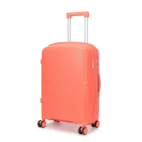 Βαλίτσα Καμπίνας Με Προέκταση AMBER (55x38x20-25cm) Peachy Red AM1017