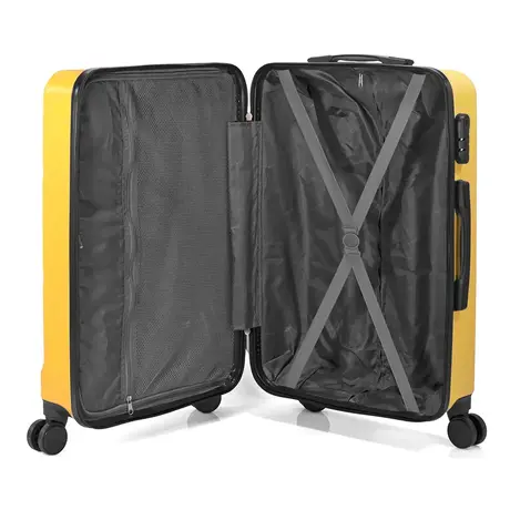 Βαλίτσα Καμπίνας Με Προέκταση BENZI (55x39x20-24cm) Κίτρινο BZ5739