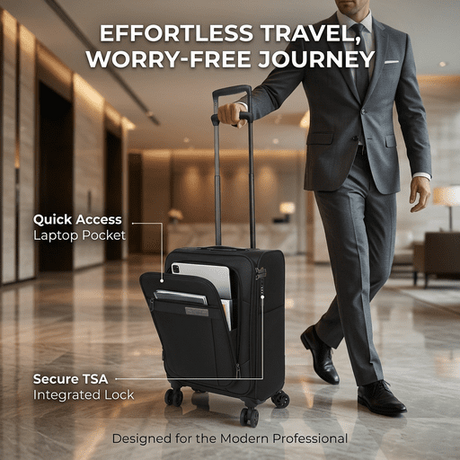 Βαλίτσα Υφασμάτινη Καμπίνας Cardinal 5200/55 μαύρο