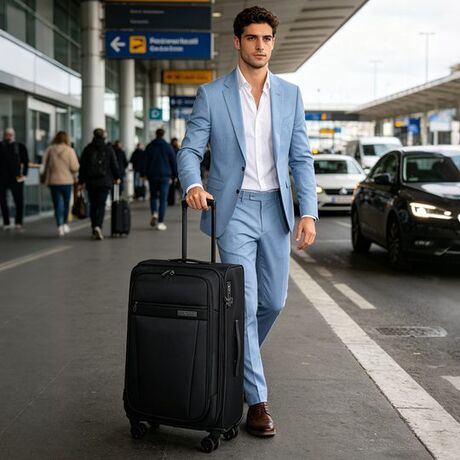 Βαλίτσα Υφασμάτινη Μεγάλη Cardinal 5200/78 μαύρο