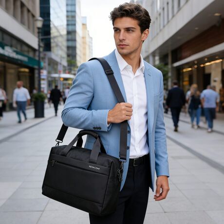 Επαγγελματικός χαρτοφύλακας15,6” NewCom Ν144854001 μαύρο