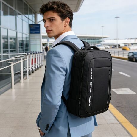 Επαγγελματικό σακίδιο 15,6” NewCom N1705445001 μαύρο