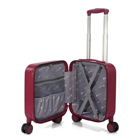 Βαλίτσα (under seat) BENZI (44x34x20cm) Μπορντό BZ5789