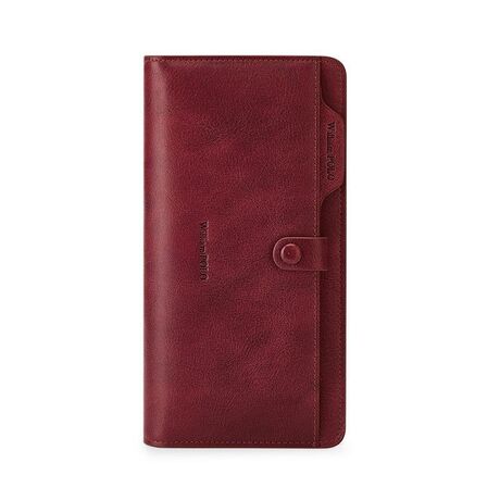 Δερμάτινο Ανδρικό πορτοφόλι William Polo 218163 red