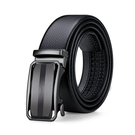 Ανδρική Ζώνη Δερμάτινη William Polo P24PD μαύρο - 1-20cm