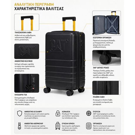 Βαλίτσες Σετ Σκληρές Τριάδα Caterpillar 85034