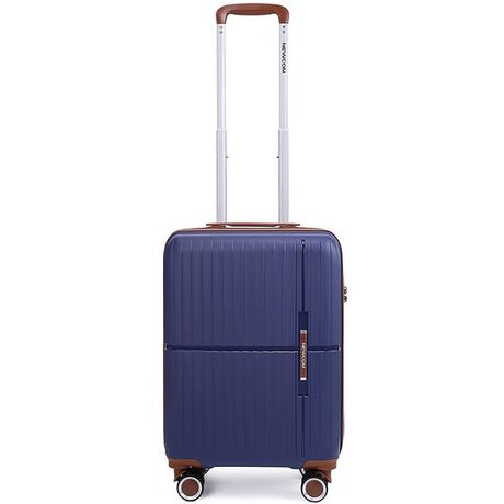 Βαλίτσα σκληρή Newcom N1596 (PP) καμπίνας 56x22x37 cm μπλε