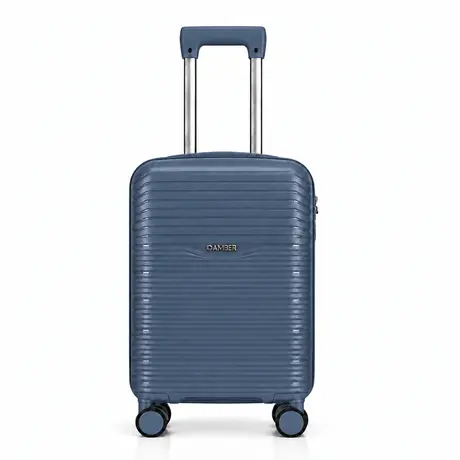 Βαλίτσα Καμπίνας Με Προέκταση AMBER AM1020 (55x35x22-27 cm) Μπλε