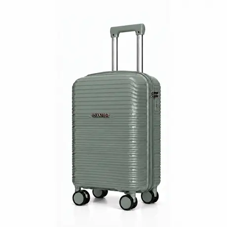 Βαλίτσα Καμπίνας Με Προέκταση AMBER AM1020 (55x35x22-27 cm) Λαδί