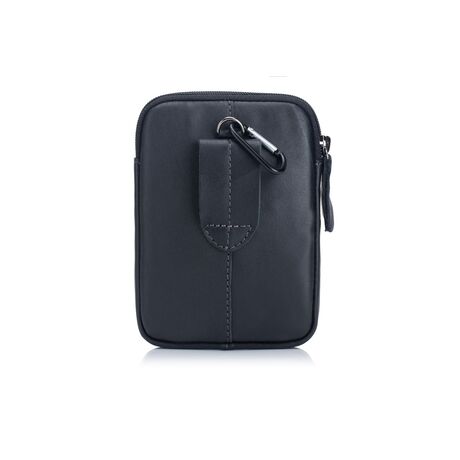 Δερμάτινο τσαντάκι μέσης Bull Captain YB012 Μαύρο